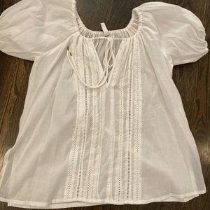 BEC & BRIDGE White Peasant Top, Size 2